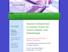 Tablet Screenshot of praxis-mellinghoff.de